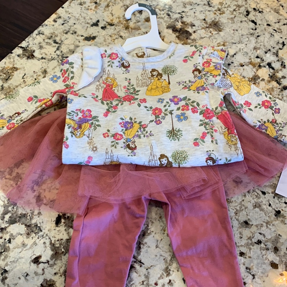 Disney baby princess sweater outfit